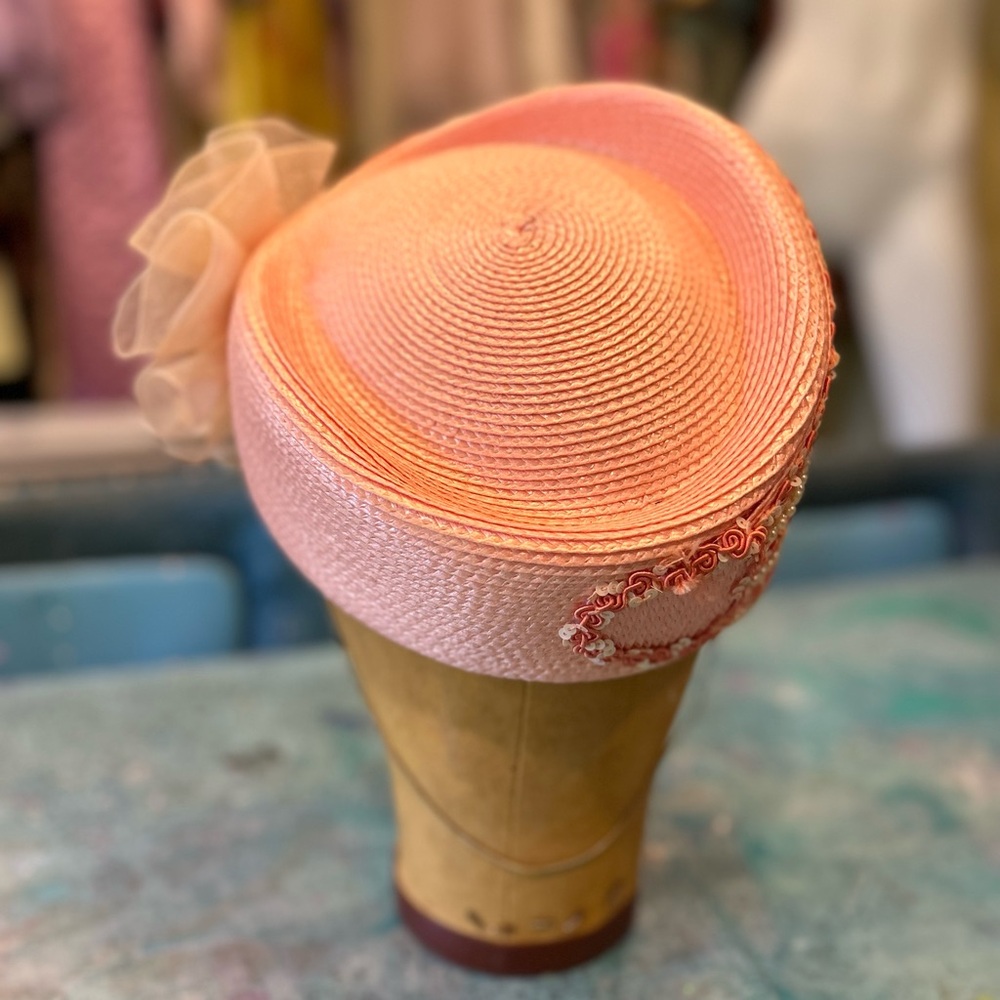 Pink Pearled Flapper Hat - Picture 5 of 11